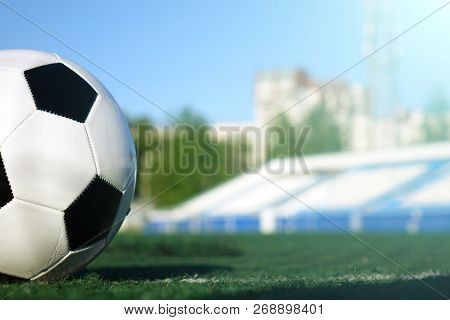Football On A Green Field . Sport