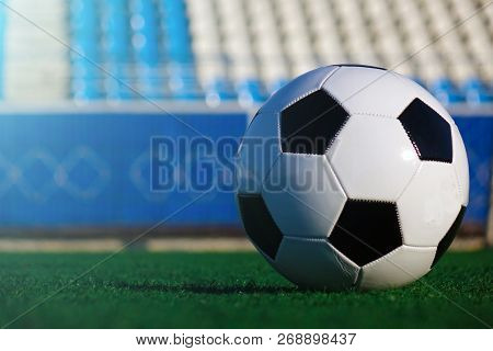 Football On A Green Field . Sport