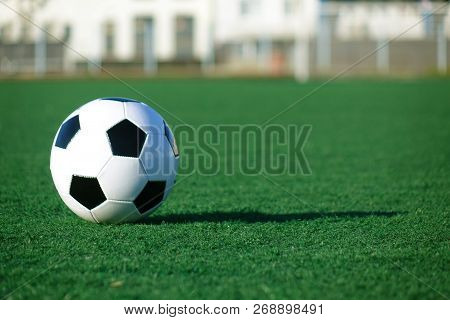 Football On A Green Field . Sport