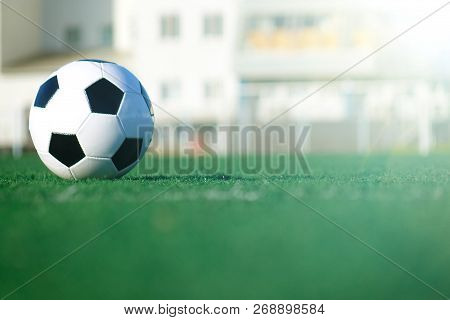 Football On A Green Field . Sport