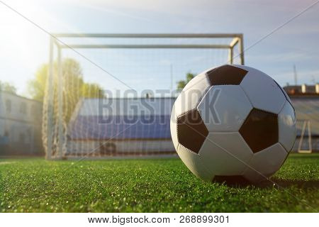 Football On A Green Field . Sport