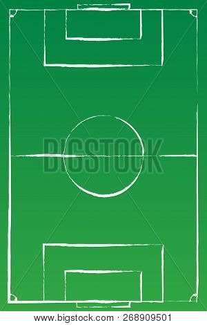 Tennis Court . Top View . The Exact Proportions . Vector Illustration