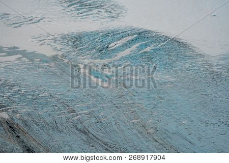 Close Up Aerial Photography View Of An Unnamed Glacier Near Seldovia Alaska Along The Kachemak Bay I