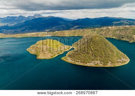 Laguna Cuicocha - Volcanic Crater Lake In Ecuador