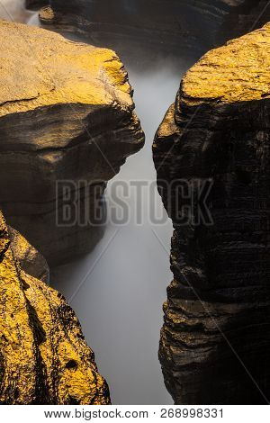 Mistaya Canyon In Banff National Park, Alberta, Canada