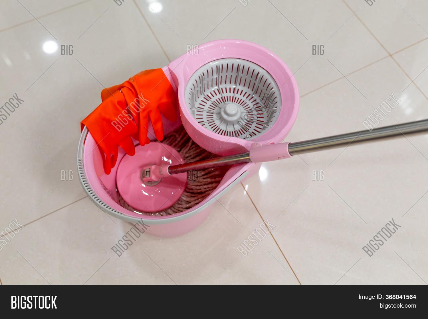 Mop Gloves Aprons Spin Image & Photo (Free Trial) Bigstock