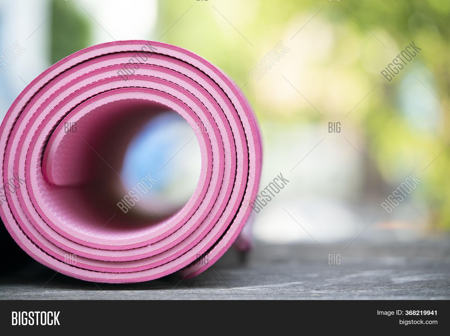 Close Pink Yoga Mat On Image & Photo (Free Trial) | Bigstock