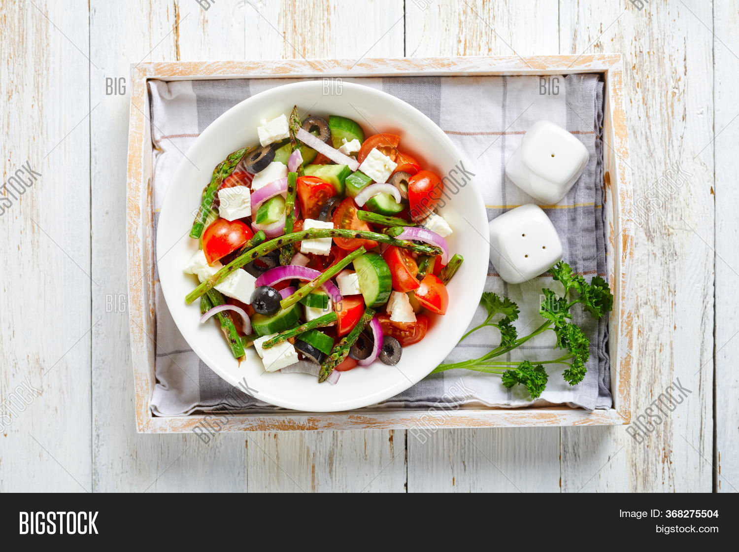 Asparagus Greek Salad Image & Photo (Free Trial) Bigstock