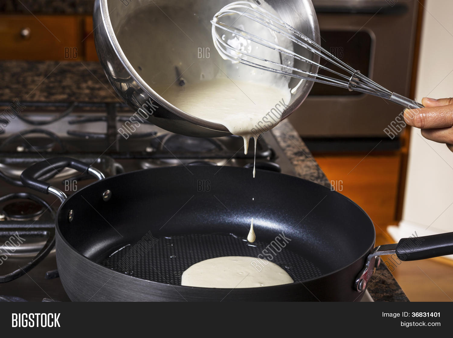 Pouring Pancake Batter Image & Photo (Free Trial) Bigstock