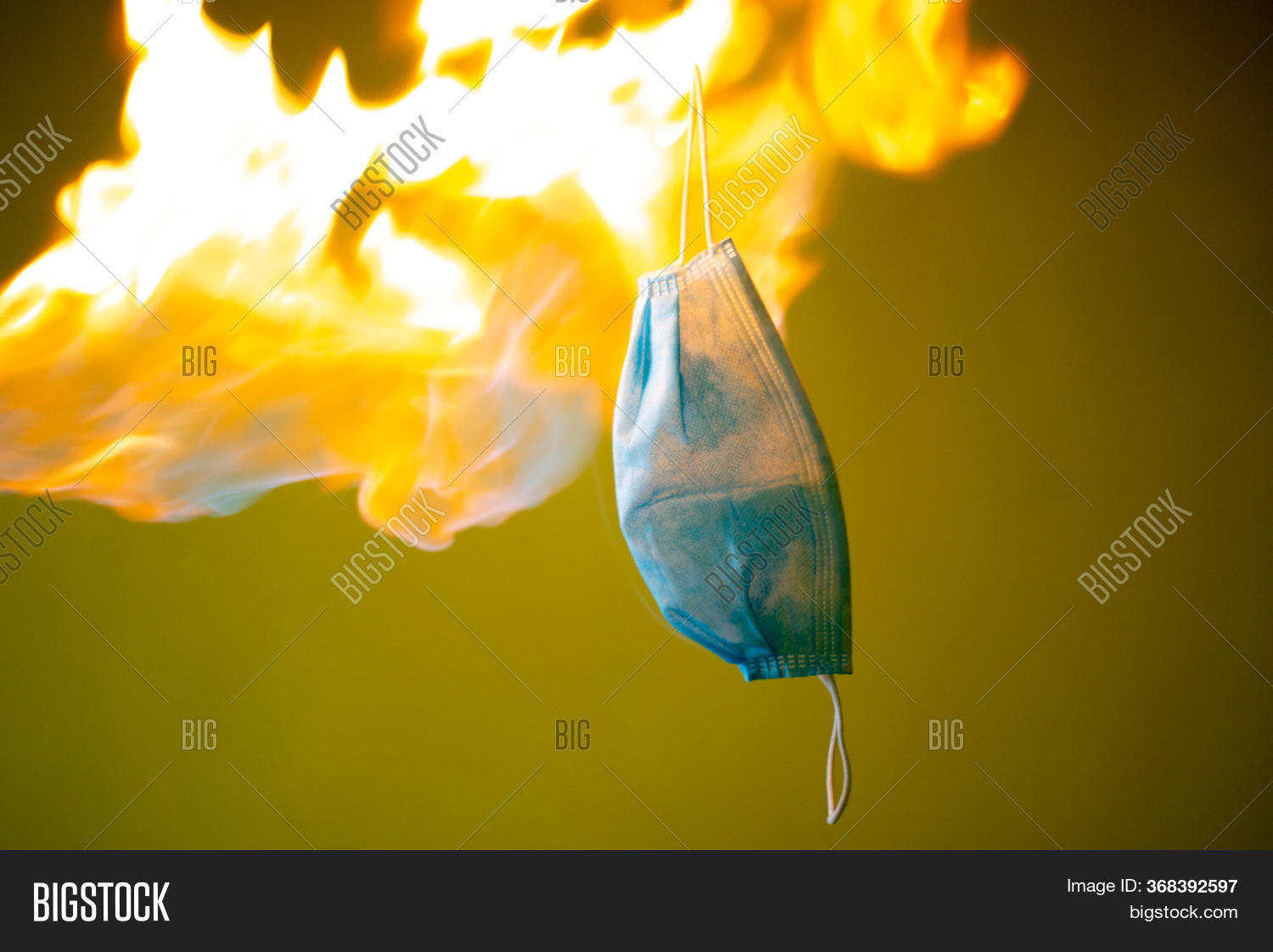 Medical Mask Burns Image & Photo (Free Trial) Bigstock