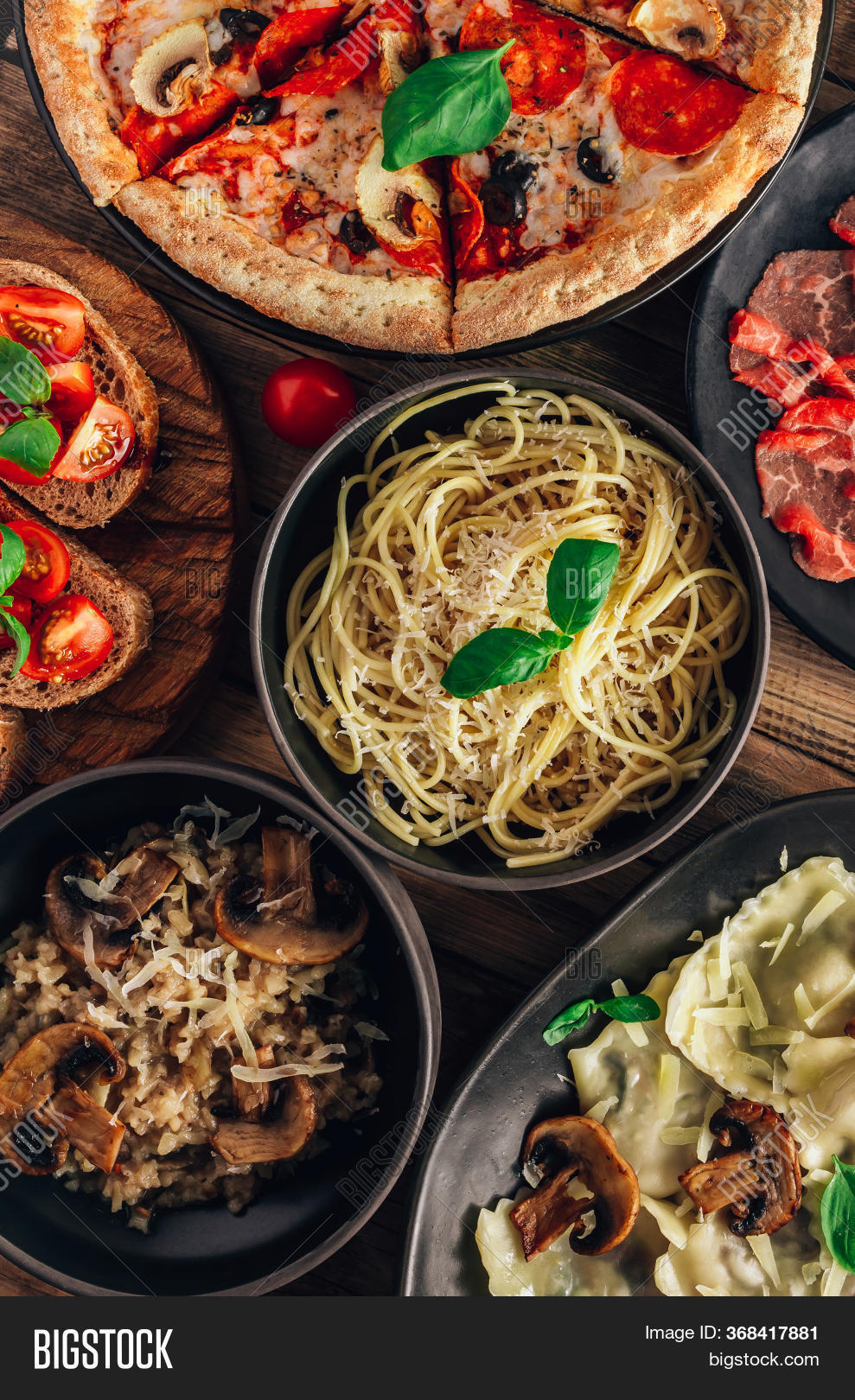 Table Italian Meals On Image & Photo (Free Trial) Bigstock