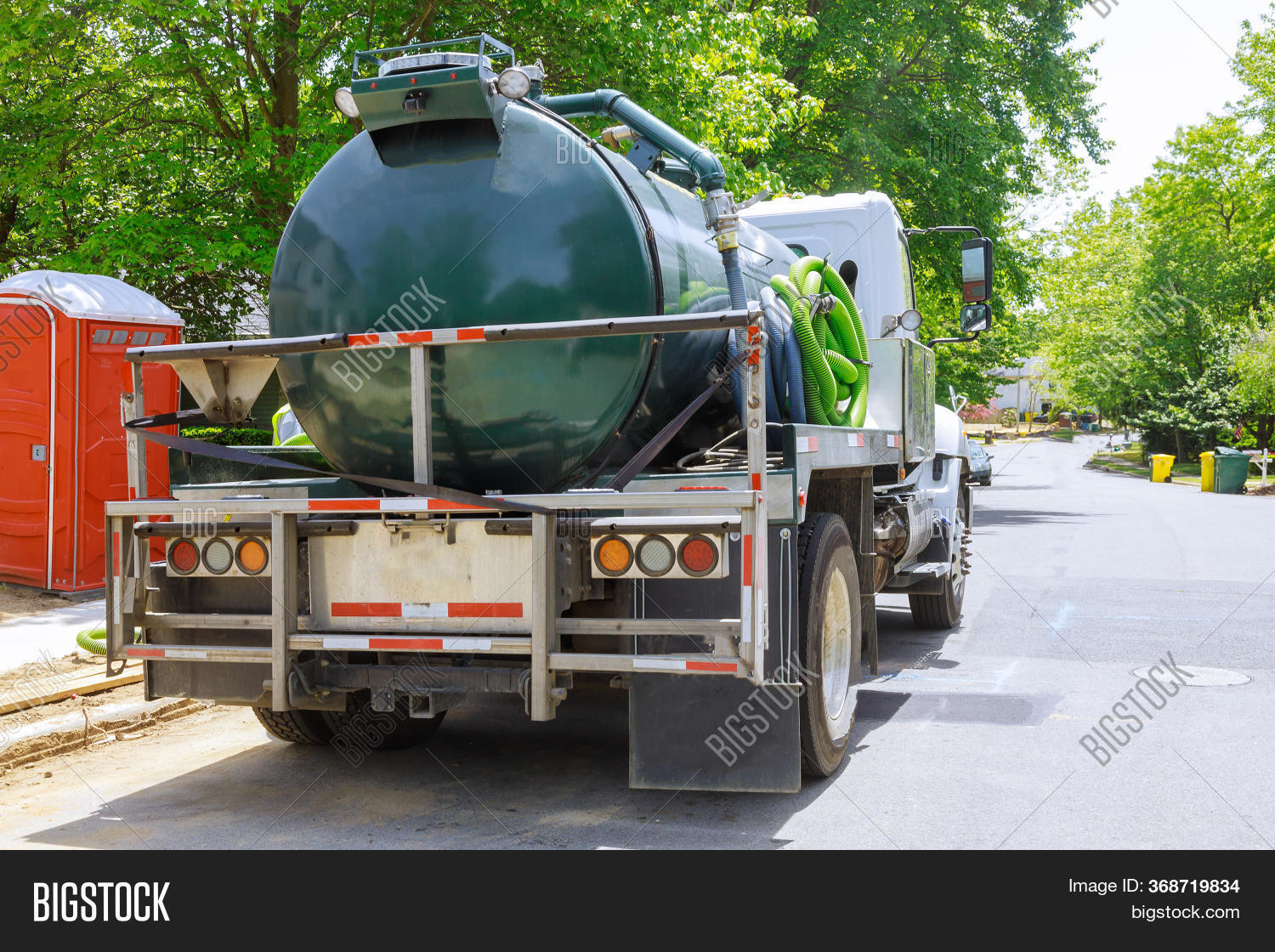 Vacuum Waste Truck On Image & Photo (Free Trial) Bigstock
