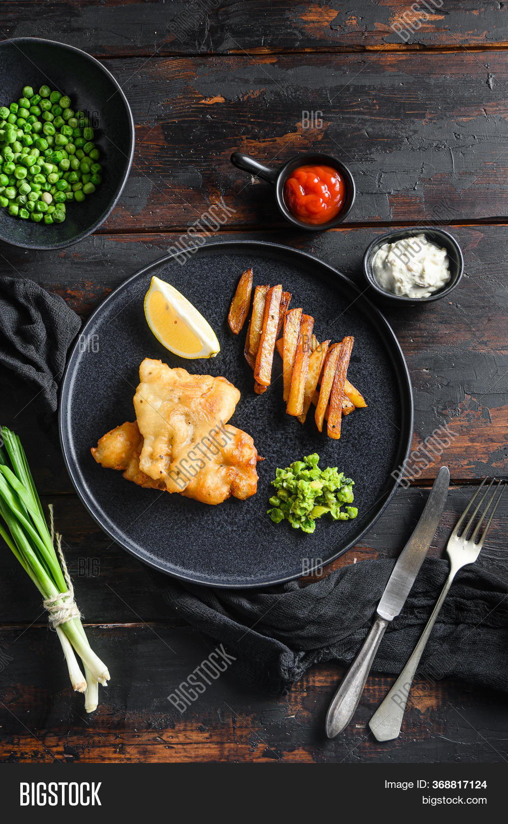 Fish Chips Dip Lemon Image & Photo (Free Trial) Bigstock