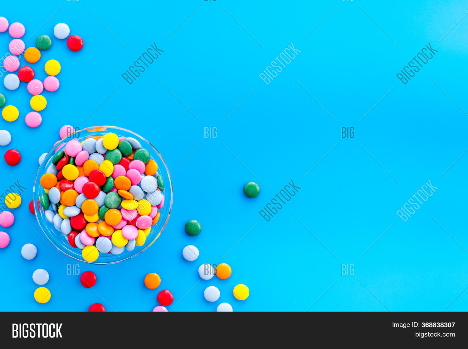 Color Candy On Blue Image & Photo (Free Trial) | Bigstock