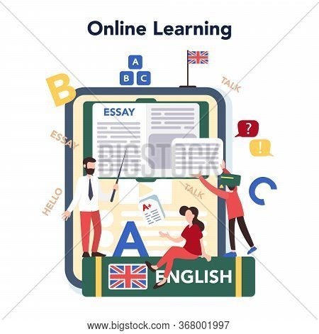 English Course Online Service Or Platform. Study Foreign Languages