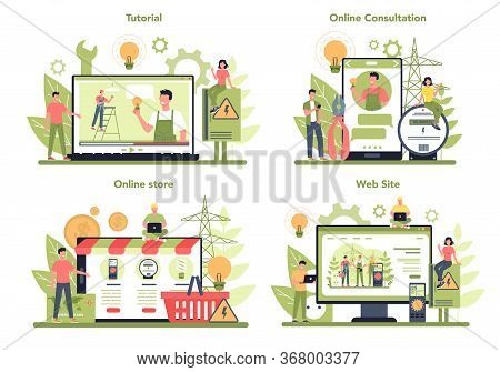 Electricity Works Service Online Service Or Platform On Differernt Device
