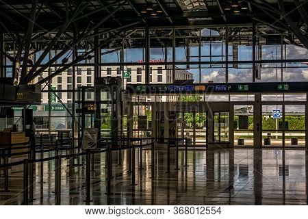 Leinfelden-echterdingen,germany - May 24,2020:airport This Is The Terminal 1,which Was Closed Becaus