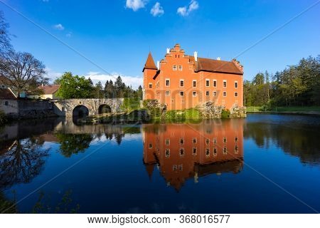 Cervena Lhota castle in Southern Bohemia, Czech Republic