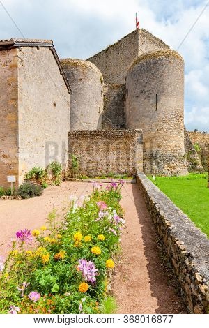 old castle of Semur En Brionnais, Burgundy, France
