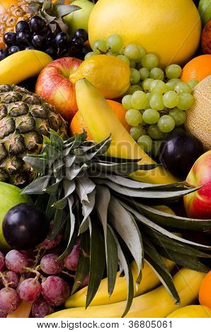 Stilleven Multifruit achtergrond