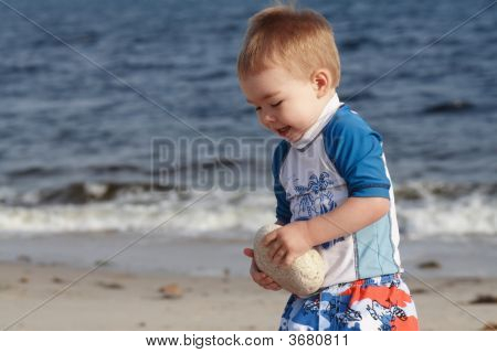 Buksetrold på stranden