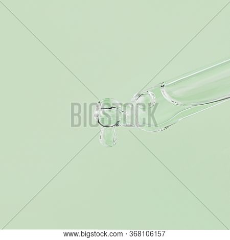 Bottle Of Hyaluronic Acid Serum Or Cosmetic Essential Oil