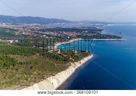 The Resort Of Gelendzhik. The Area Of Blue Bay. In The Background The Gelendzhik Bay And The Markotk