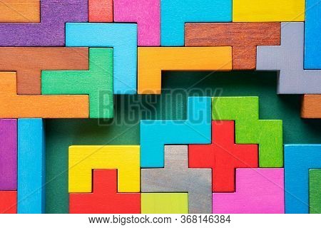 Colorful Maze On Green Background. The Concept Of A Business Strategy, Analytics, Search For Solutio