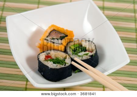 Piastra da un Susi e Roll.