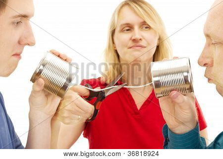 To mænd har en samtale