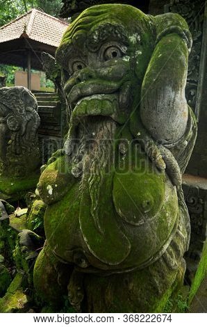 Art Sculpture And Carved Antique Deity Angel God Of Hindu Statue Balinese Style In Mandala Suci Wena
