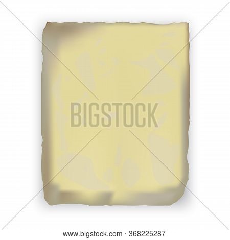 Background From Old Paper. Vintage Brown Parchment. Pattern Of A Rough Village Wall. Stock Template.