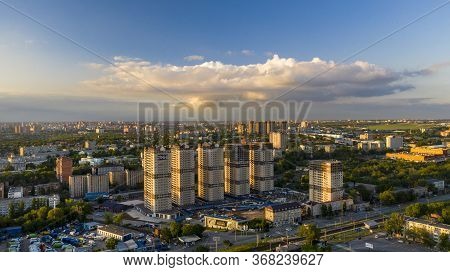 Rostov-on-don, Russia, May 26, 2020: Rostov-on-don Aerial View. Panorama Of The City Of Rostov On Do
