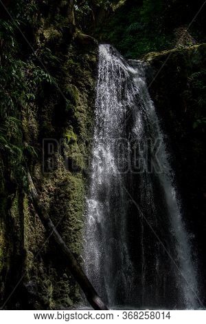 Walk And Discover The Prego Salto Waterfall On The Island Of Sao Miguel, Azores