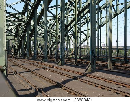 Railway railroad tracks