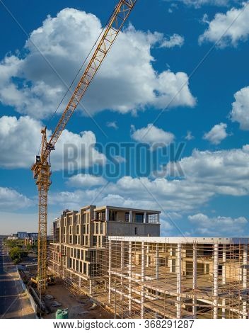 New developments, construction site in CBD Botswana, Gaborone