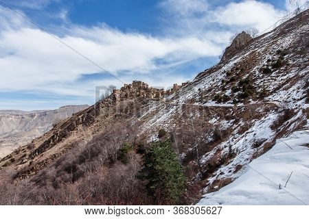 Old Abandoned City Of Gamsutl Republic Of Dagestan, Russia