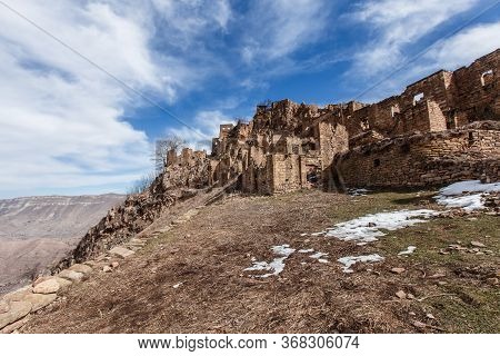 Old Abandoned City Of Gamsutl Republic Of Dagestan, Russia