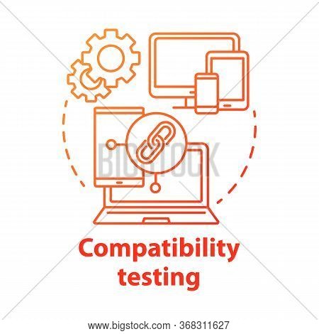 User Experience Testing Concept Icon. Ux. Software Development. Information Technology. Correction O