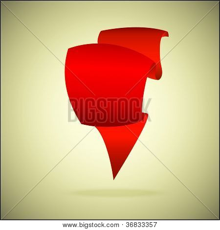 Rote Sprechblase