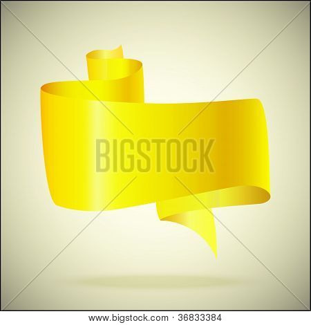 Gelbe Sprechblase