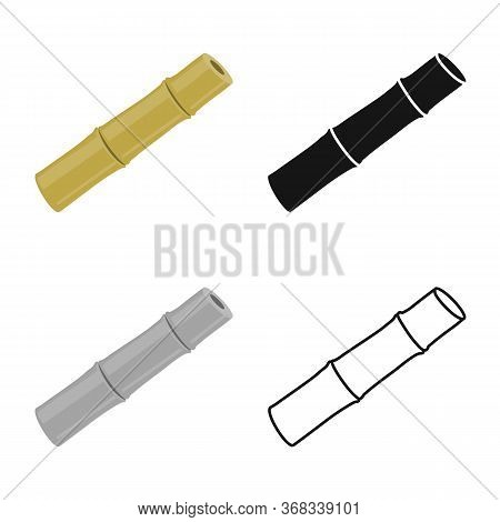 Vector Illustration Of Stem And Sugar Icon. Graphic Of Stem And Cane Stock Vector Illustration.