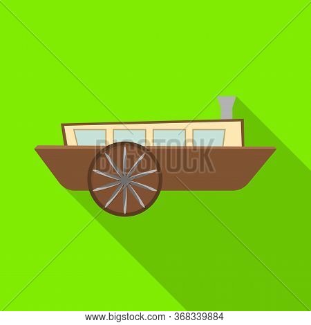 Isolated Object Of Wagon And Carriage Symbol. Graphic Of Wagon And Old Stock Vector Illustration.
