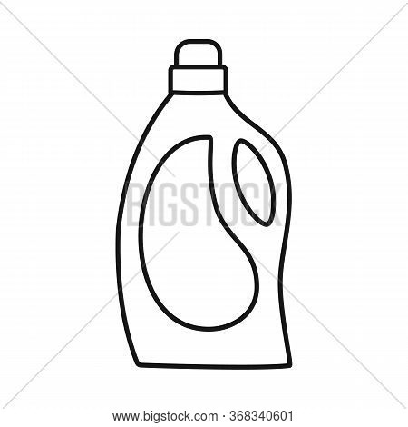 Vector Illustration Of Plastic And Bottle Symbol. Graphic Of Plastic And Liquid Stock Symbol For Web