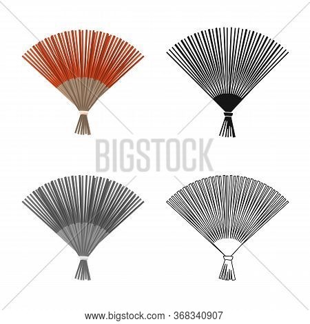 Vector Design Of Fan And Oriental Icon. Collection Of Fan And Cool Vector Icon For Stock.