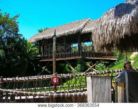 Salou, Costa Dorada, Spain - May 14, 2007: Port Aventura Theme Park In Salou, Spain. It Was Built In