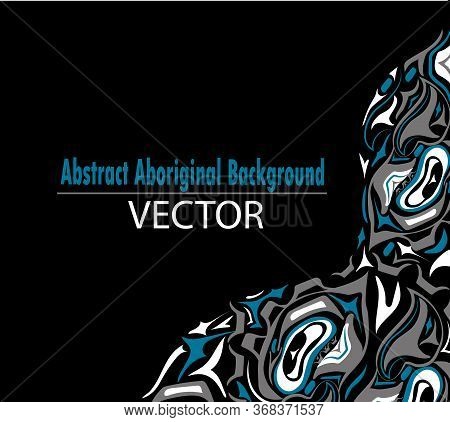 Vector Illustration Abstract Bluebackground Native North American On Black