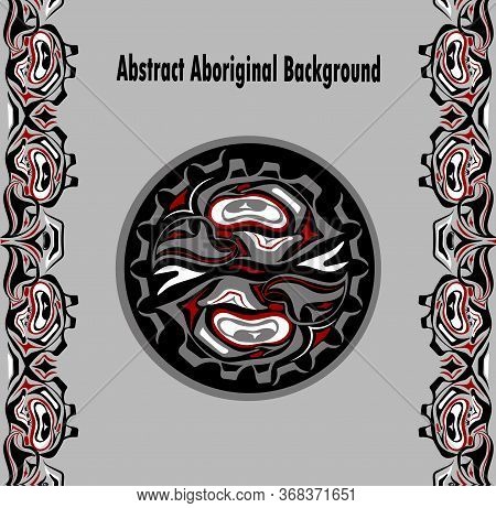 Vector Illustration Of The Sun Symbol. Modern Stylization Of North American And Canadian Native Art 