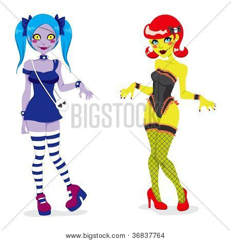 Zombie sexy meisjes
