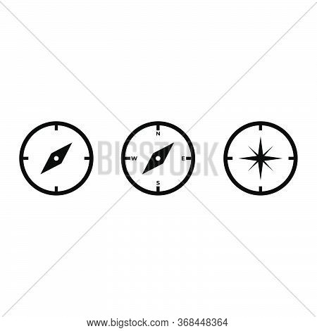 Compass Icon.navigation Sign.vector Illustration Of Compass Icon.compass Vector Isolated On White Ba